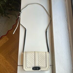 Rebecca Minkoff crossbody white leather bag
